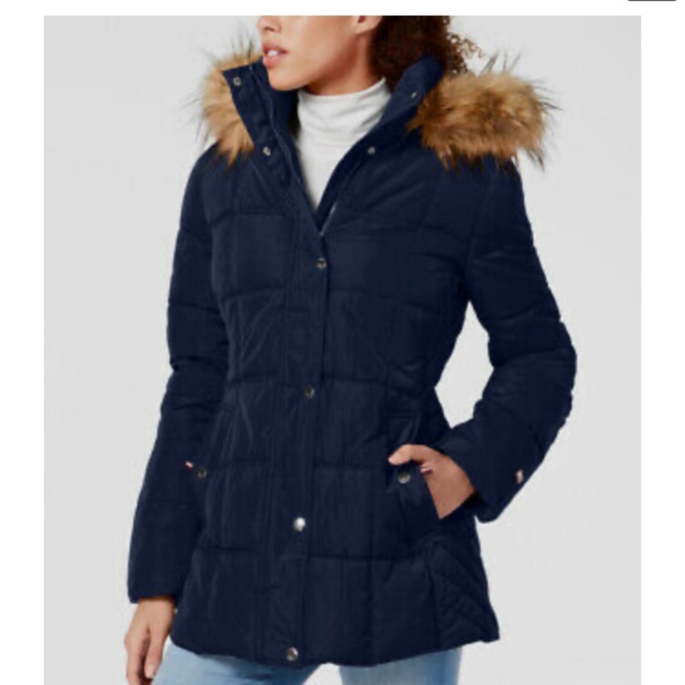 Tommy Hilfiger Navy Parka